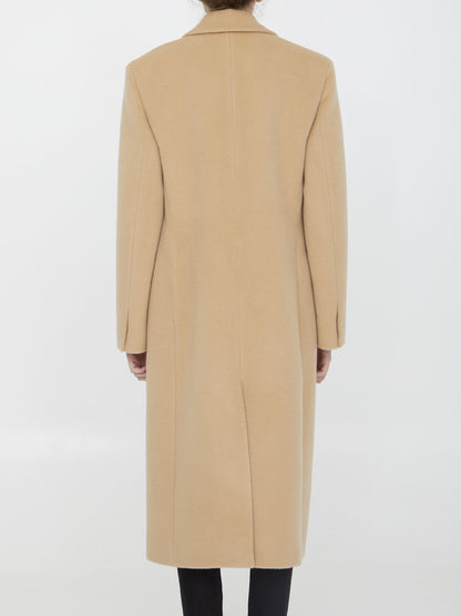JIL SANDER 36 single-breasted wool coat