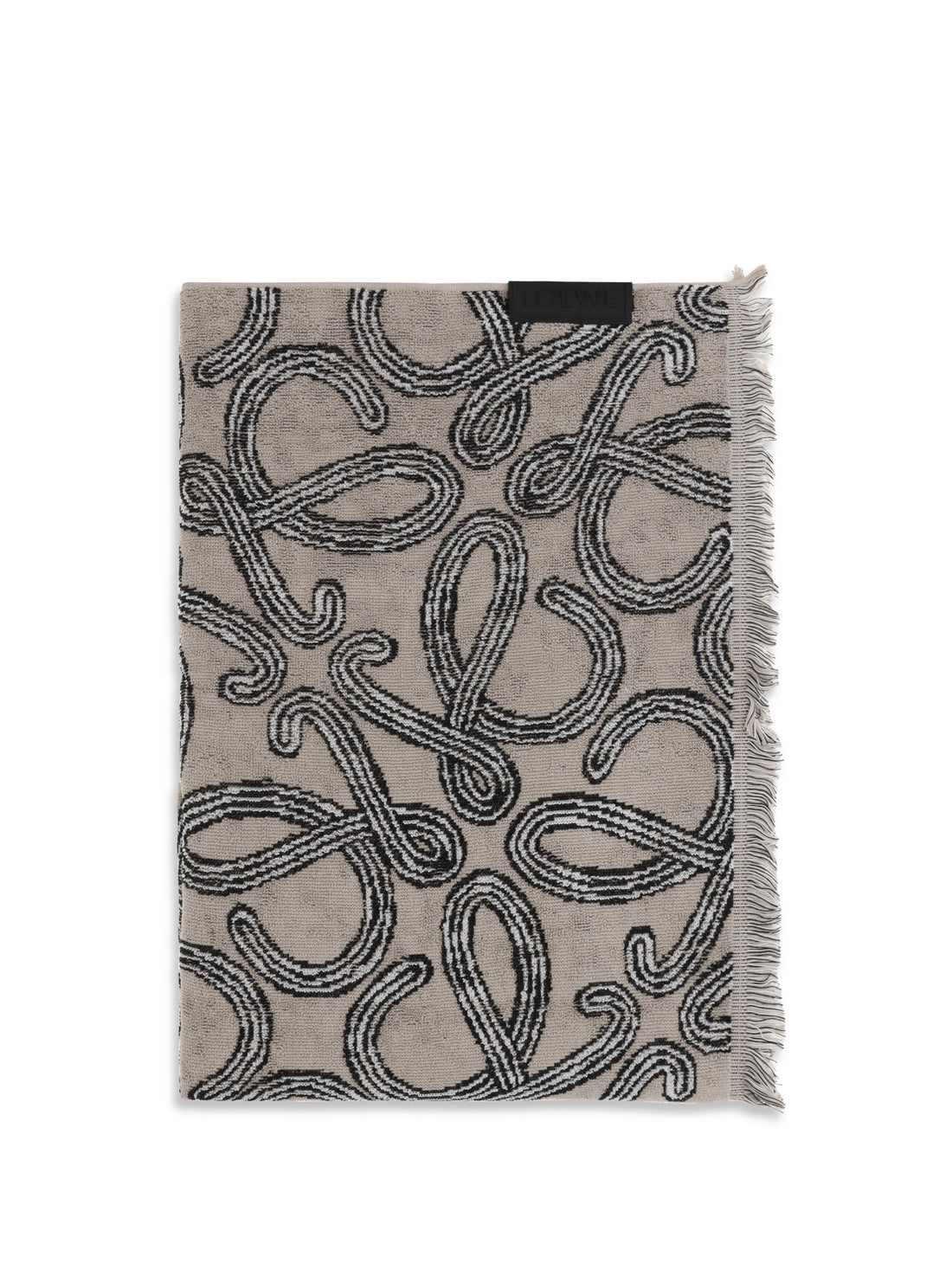 LOEWE OS jacquard cotton terry towel