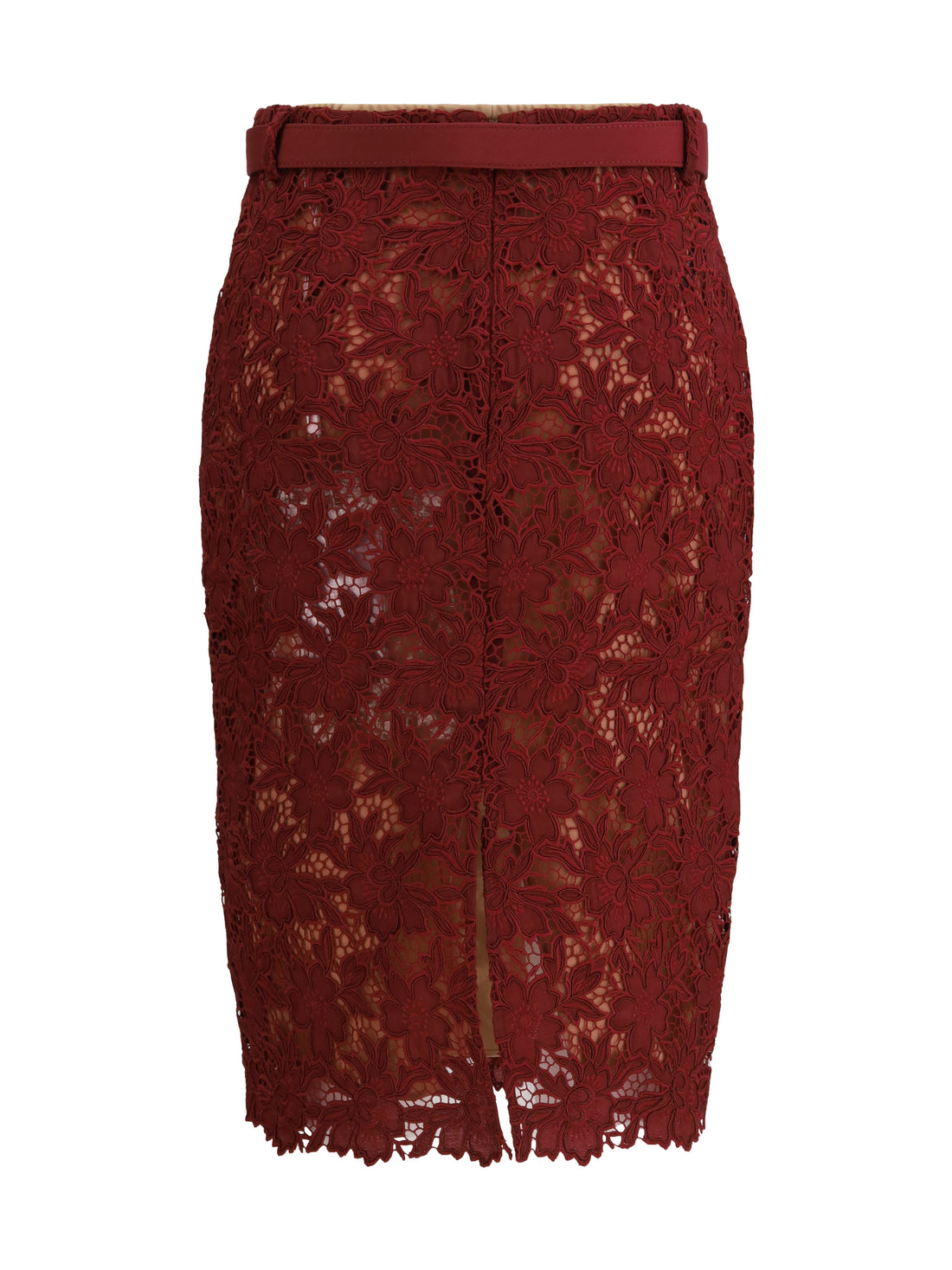 SELF-PORTRAIT 8 guipure lace midi skirt