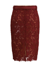 SELF-PORTRAIT 8 guipure lace midi skirt