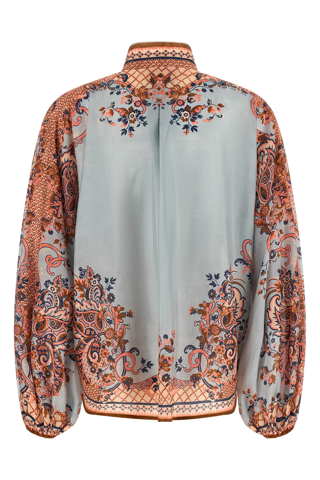 ZIMMERMANN 0 aster blouse in floral paisley print silk habotai