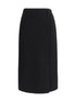 RIER M fleece wrap skirt in pure wool