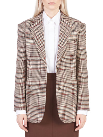 prince of wales check over blazer