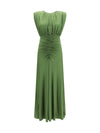 jersey gathered maxi dress