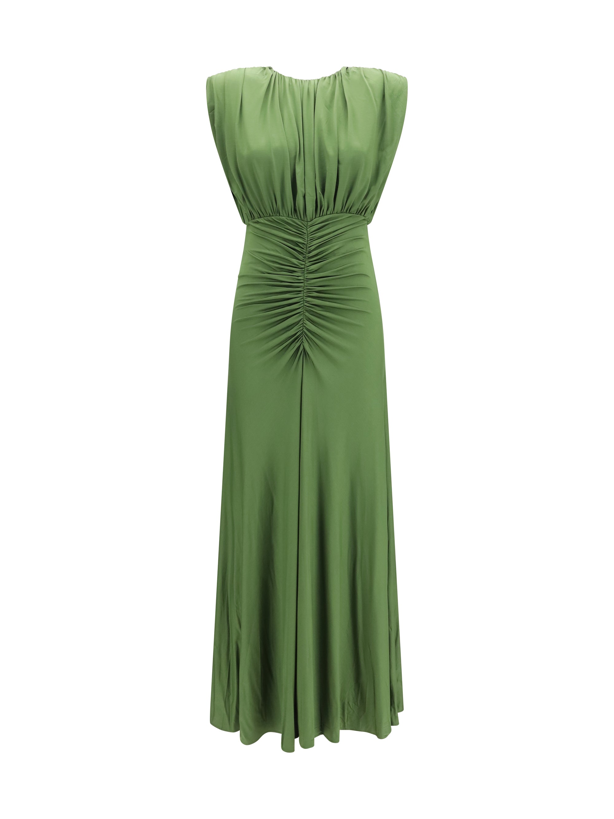 jersey gathered maxi dress