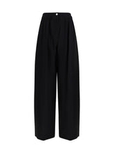MAX MARA SPORTMAX 38 wide stretch wool trousers