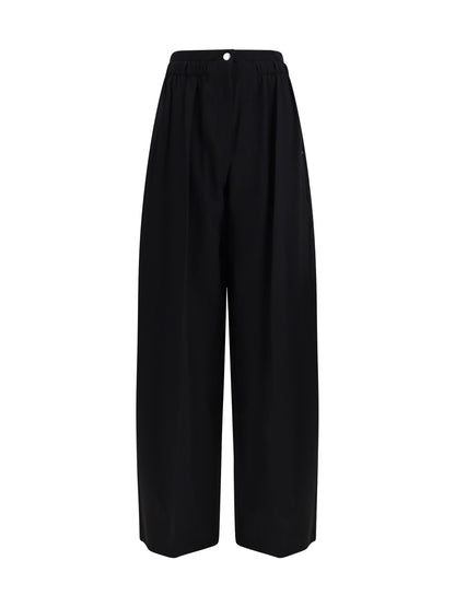MAX MARA SPORTMAX 38 wide stretch wool trousers