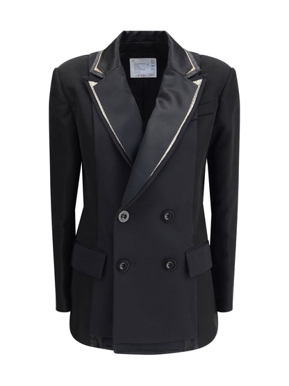 SACAI 2 double-breasted blazer with double revers