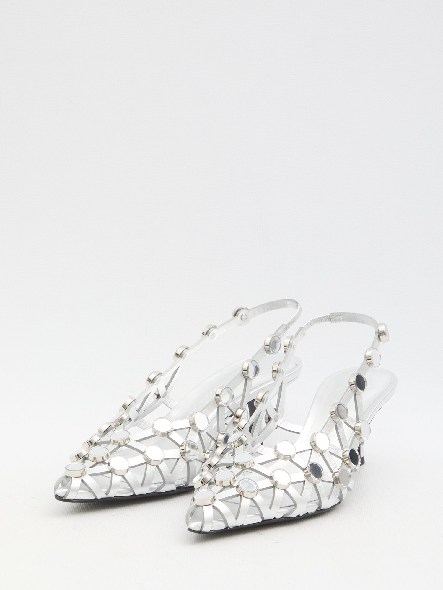 THE ATTICO 39 grid slingback