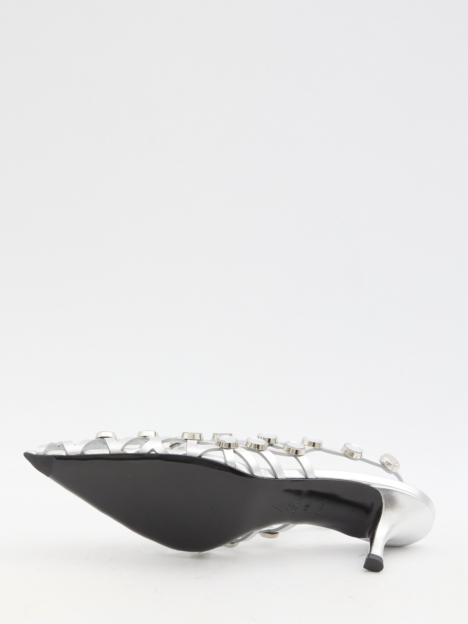 THE ATTICO 39 grid slingback pumps