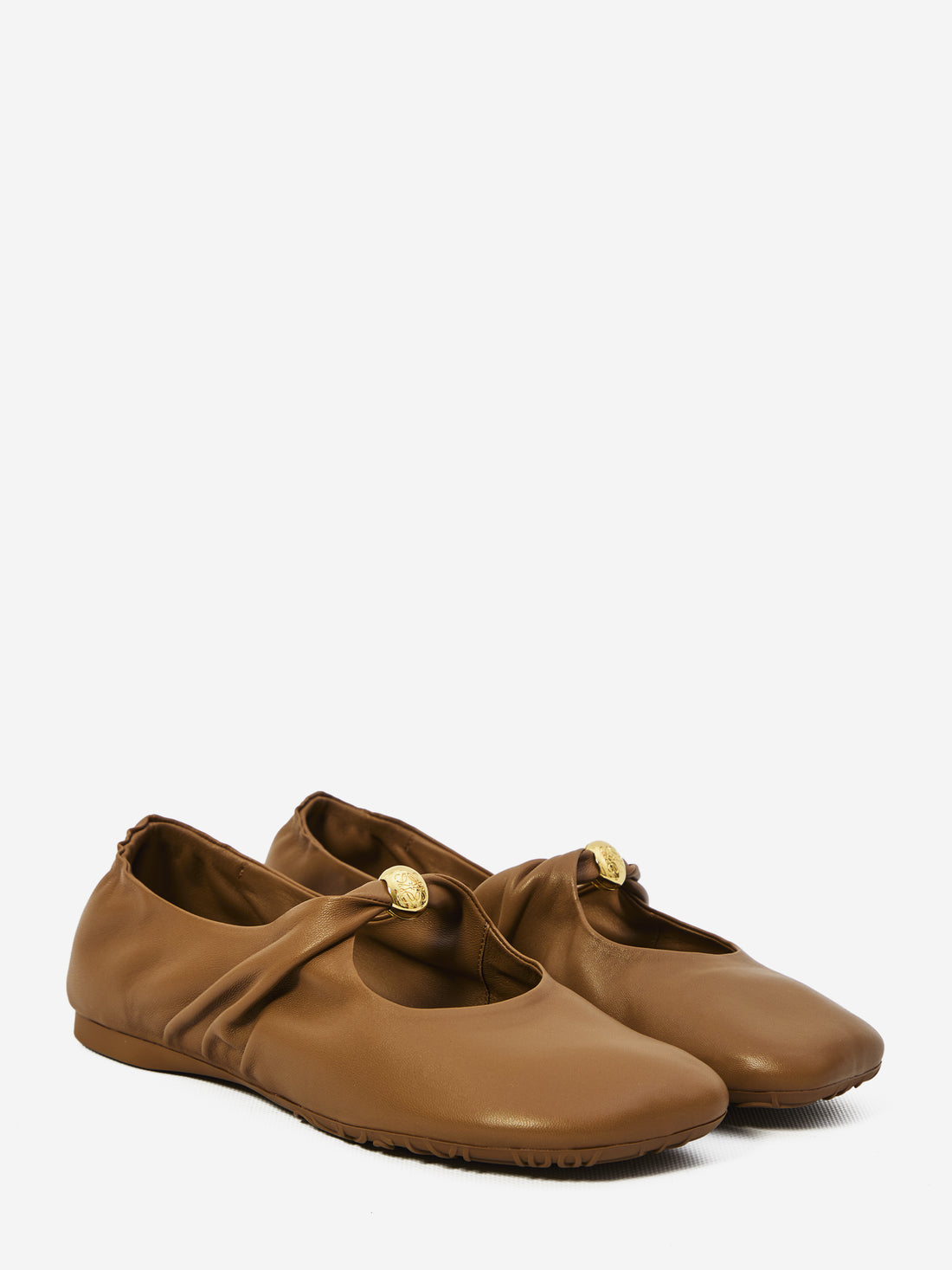 LOEWE 36 pebble ballerina flats in nappa