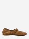 pebble ballerina flats in nappa