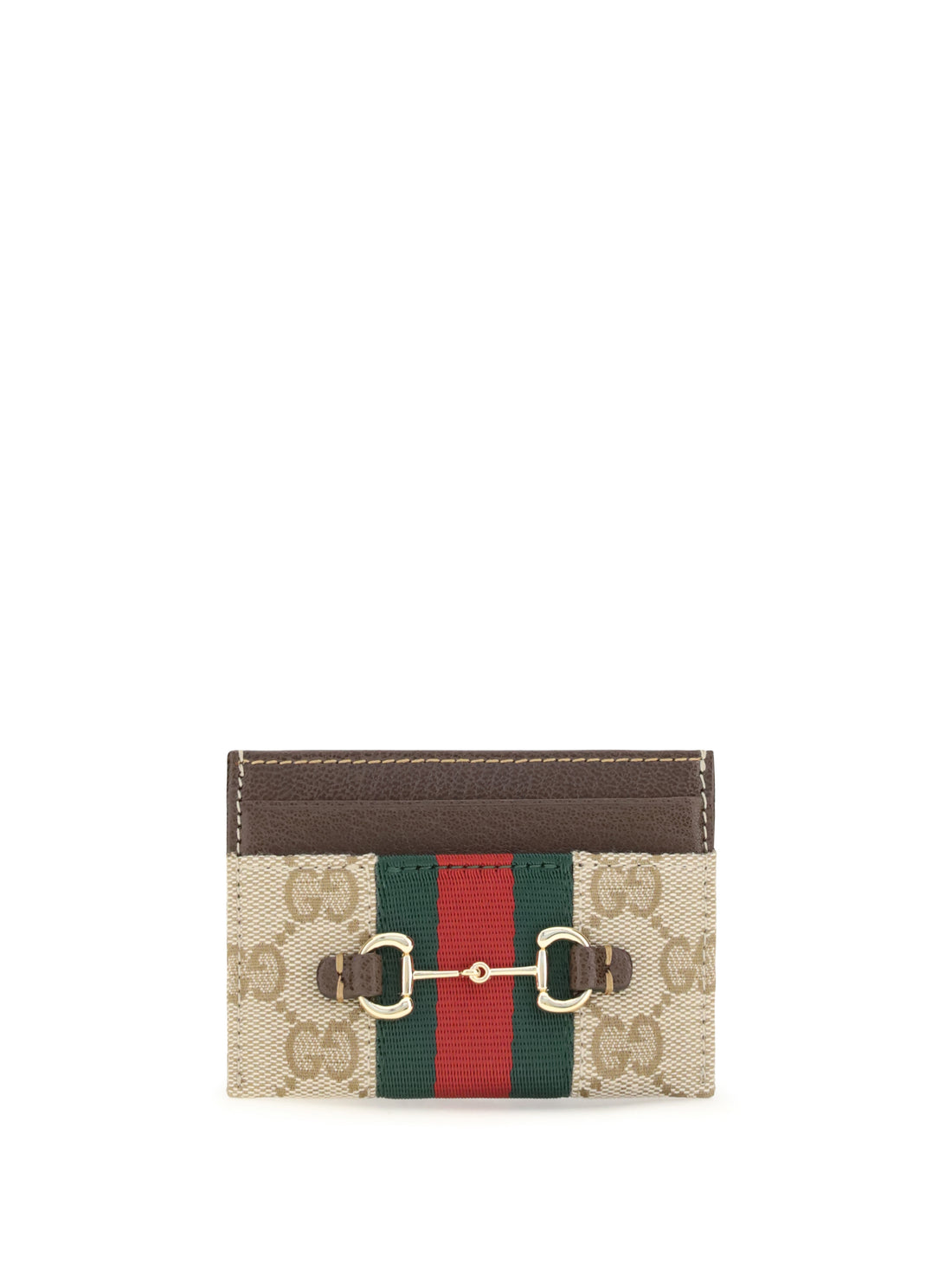 GUCCI OS web horsebit card holder