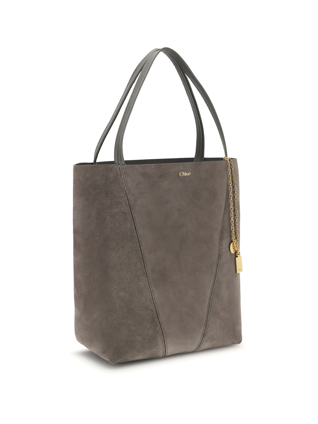 CHLOÉ OS suede spin tote bag