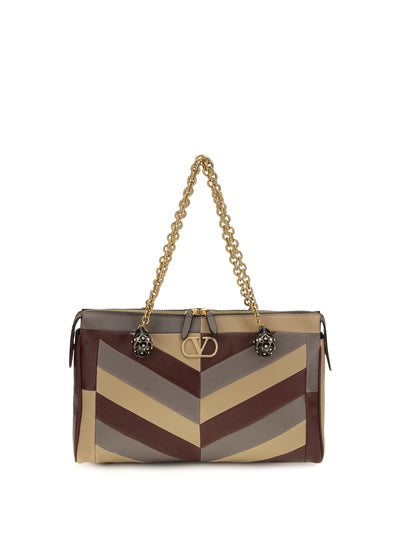 medium panthea chevron nappa shoulder bag