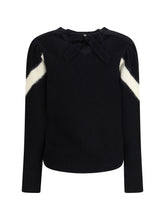 VALENTINO M wool sweater with a bow at the back