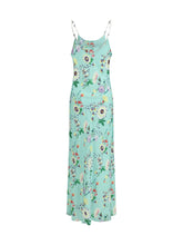 RABANNE 36 chain-detail floral maxi dress