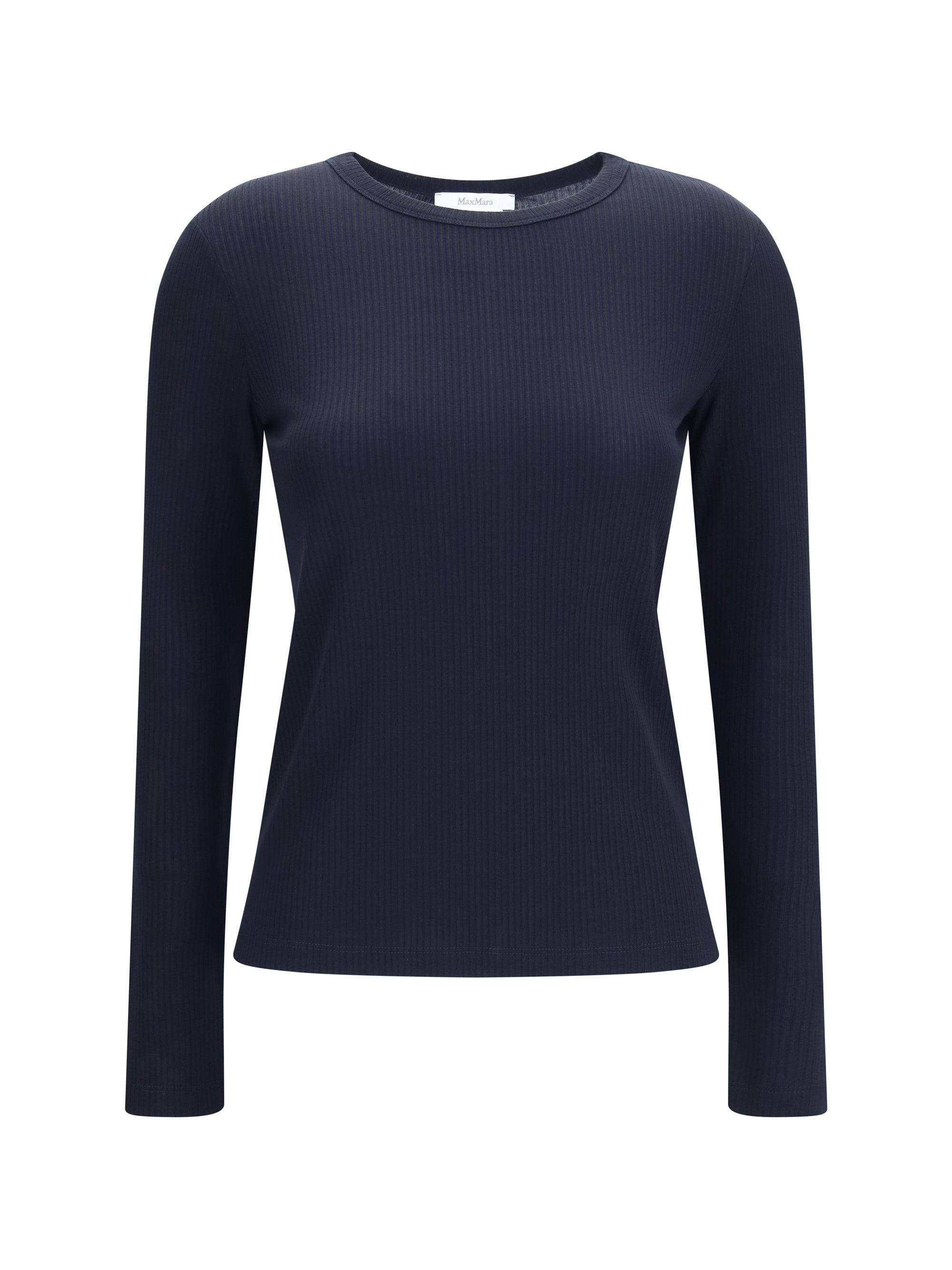ribbed long-sleeve sweater