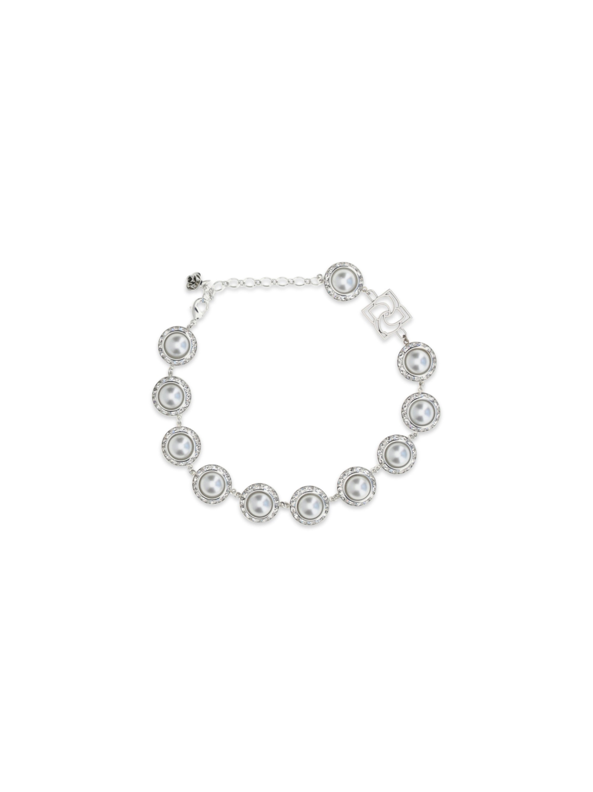 pearl and crystal necklace