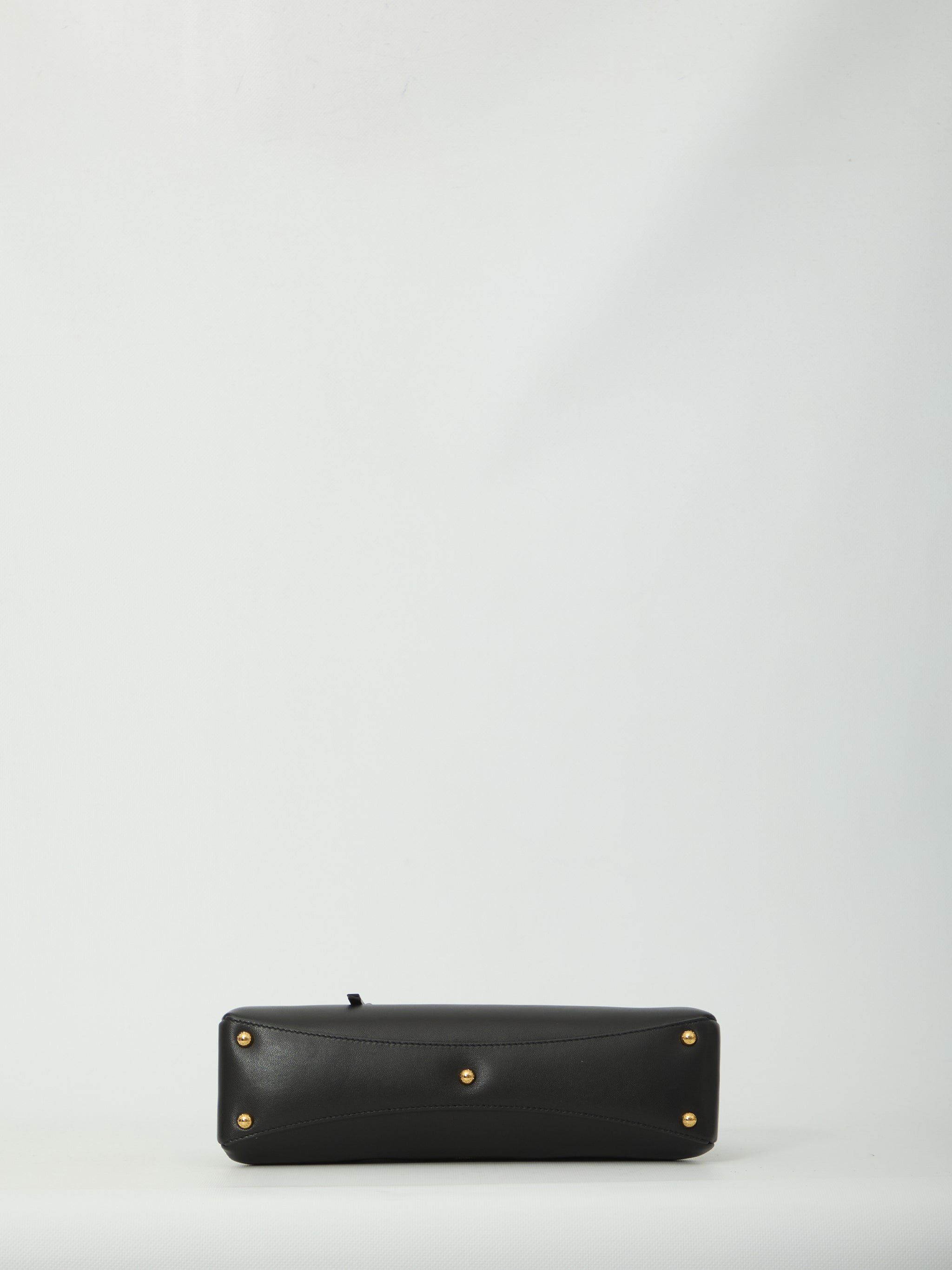 black lambskin shoulder bag