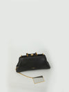 black lambskin shoulder bag