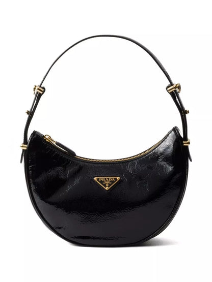 Prada Prada Arqué Naplak Patent Leather Shoulder Bag