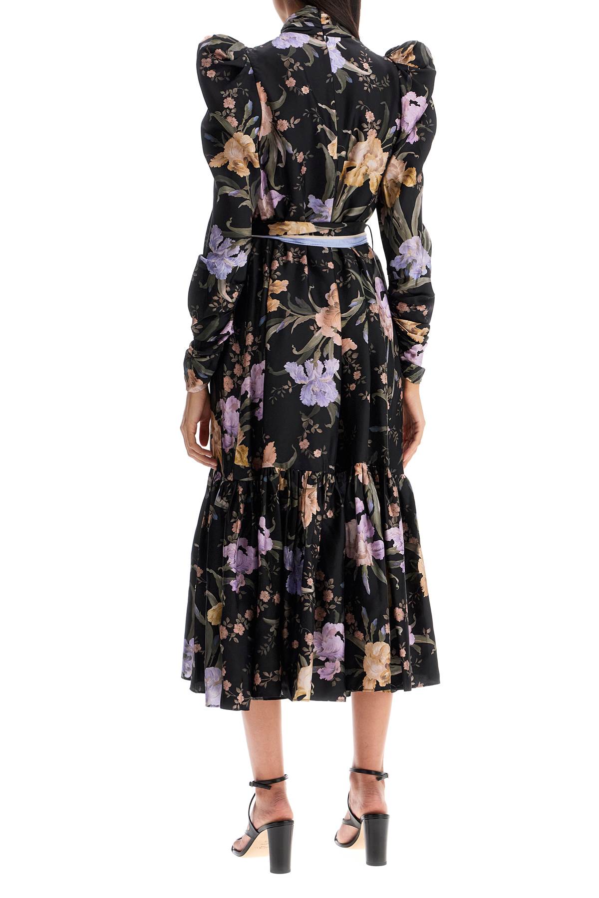 eden midi dress with floral print