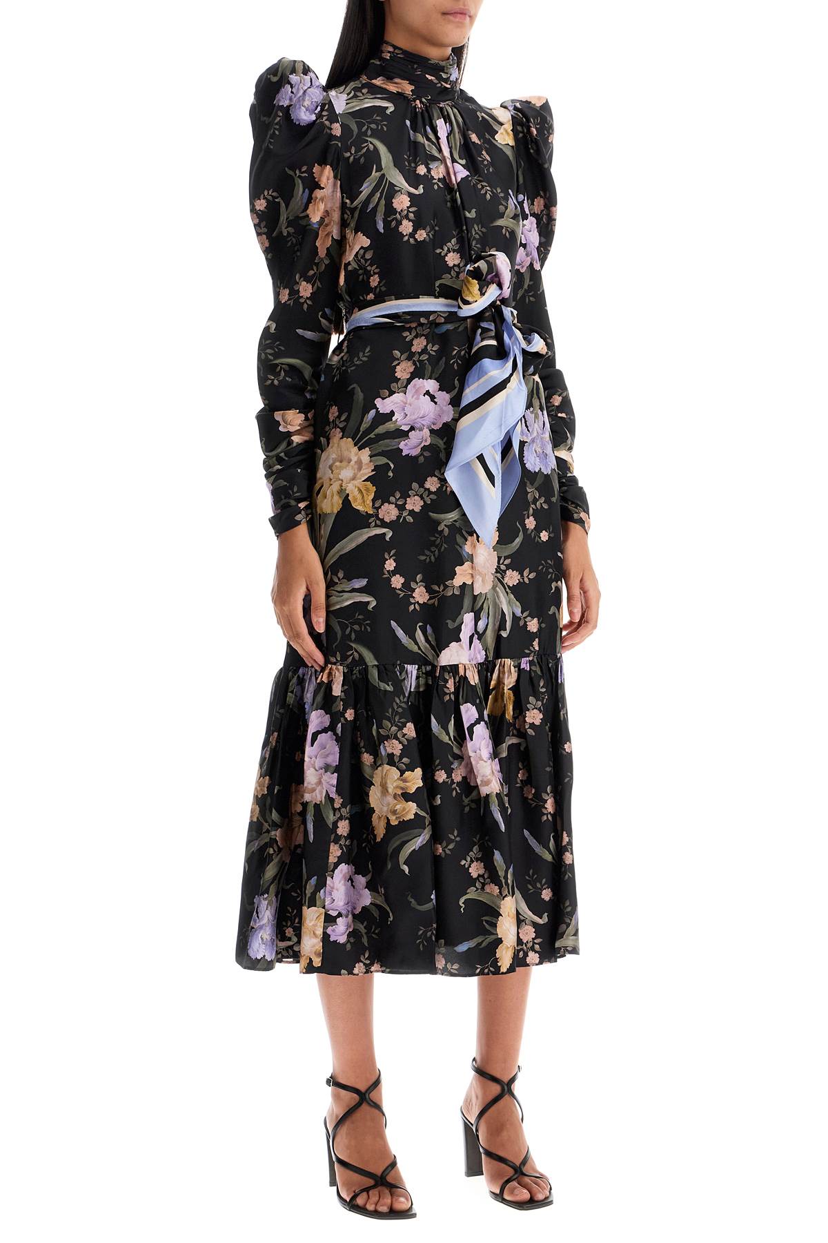 eden midi dress with floral print