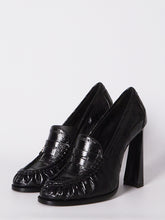 SAINT LAURENT 36 le loafer pumps in eel skin
