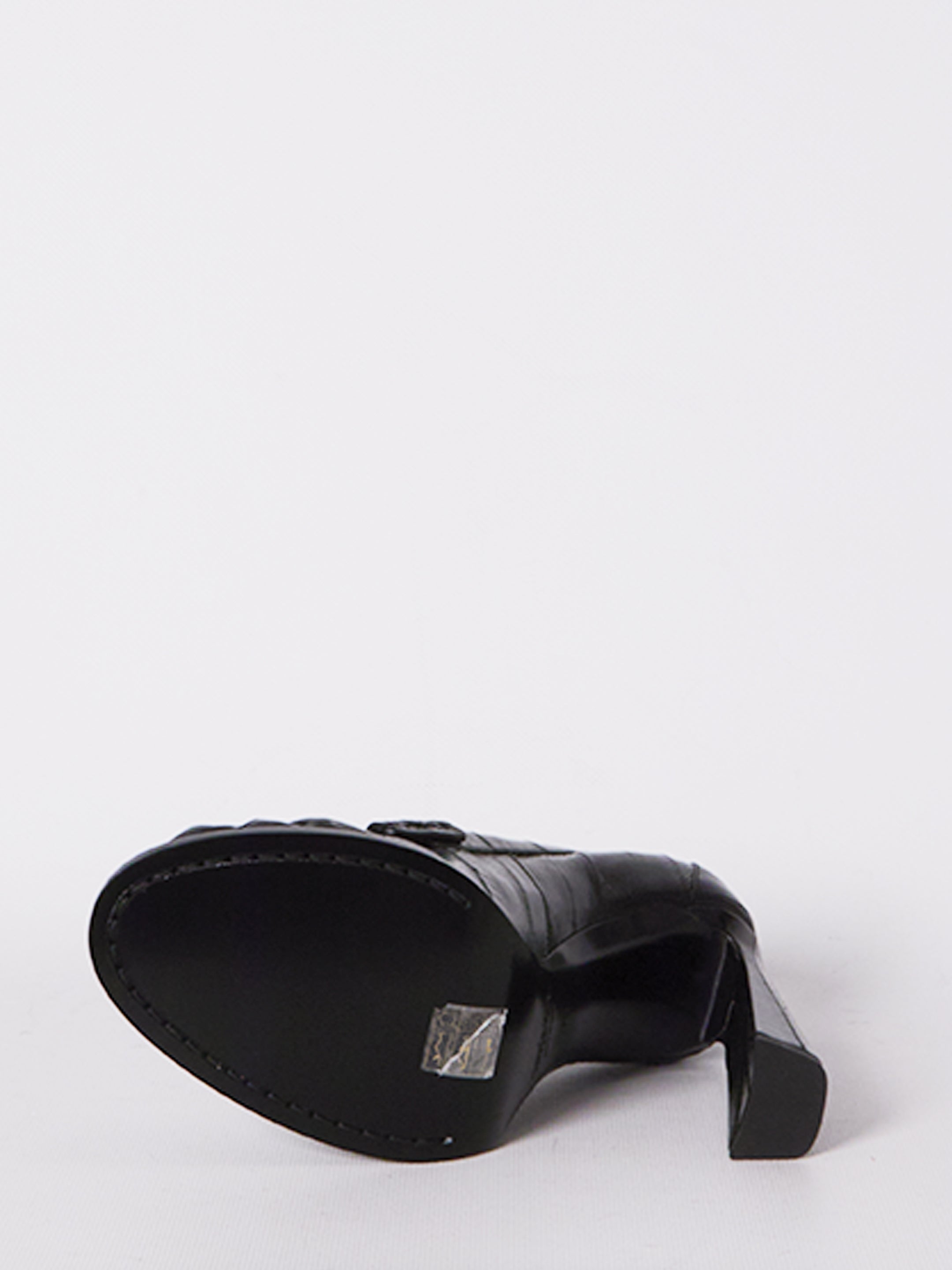 SAINT LAURENT 36 le loafer pumps in eel skin