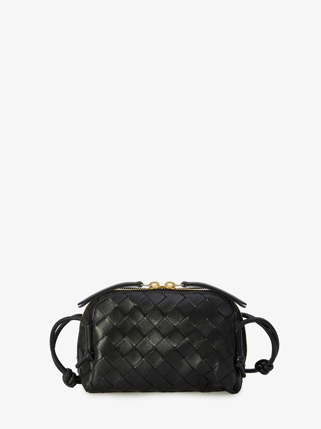 BOTTEGA VENETA OS black intrecciato concert bag