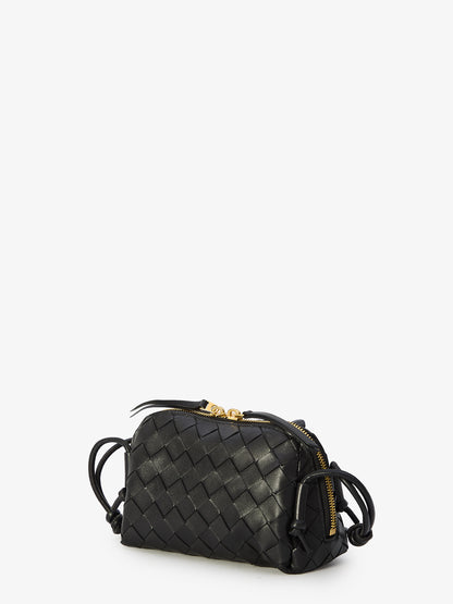 BOTTEGA VENETA OS black intrecciato concert bag
