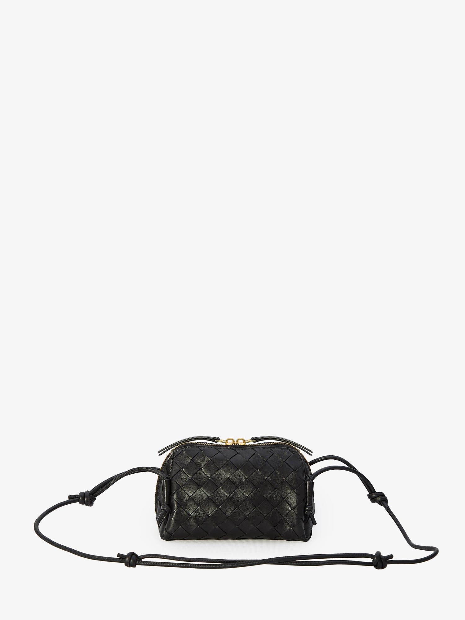 BOTTEGA VENETA OS black intrecciato concert bag