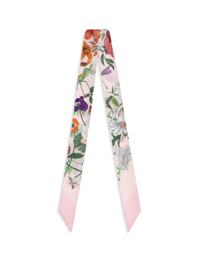printed silk twill scarf