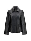 grained leather jacket