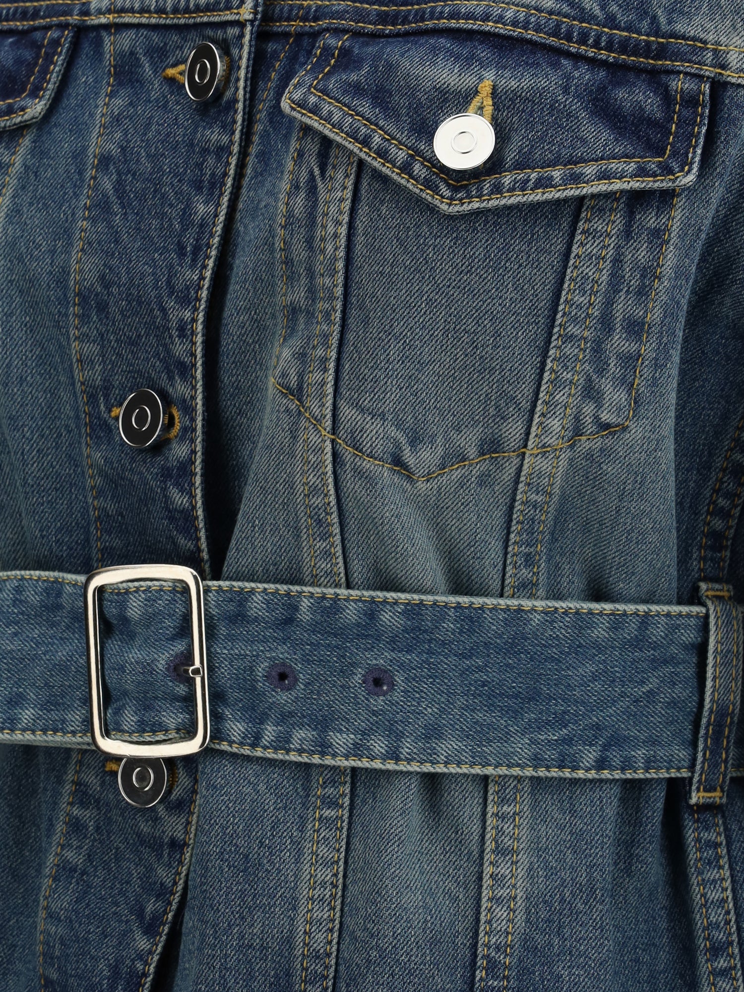 ALAIA 34 peplum denim jacket