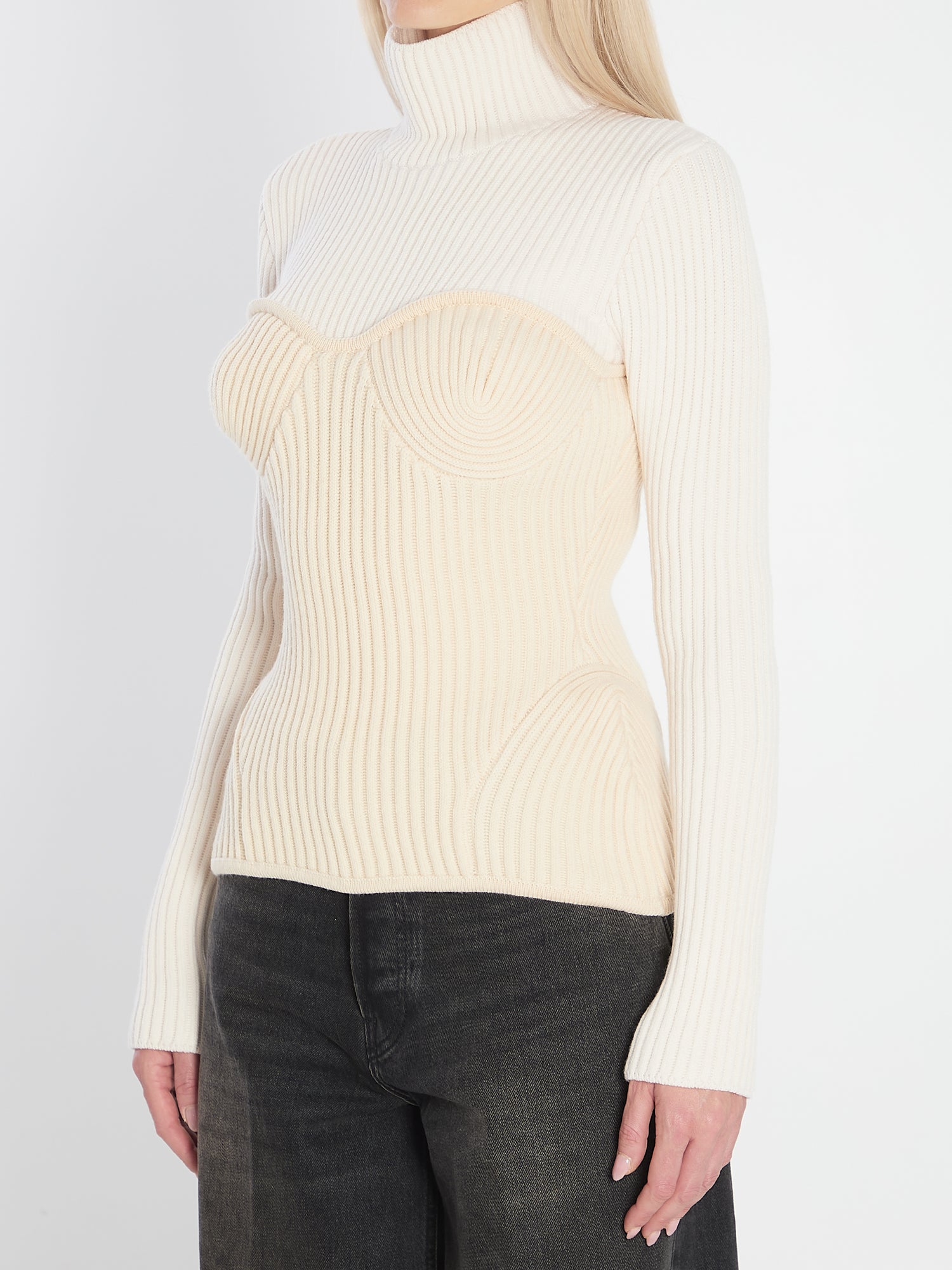 JEAN PAUL GAULTIER M ribbed knit pullover