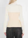 ribbed knit pullover
