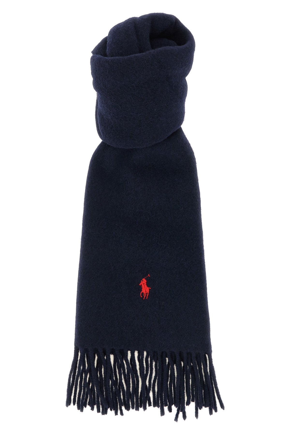 the polo ralph lauren scarf in soft wool yarn defines winter aesthetics through