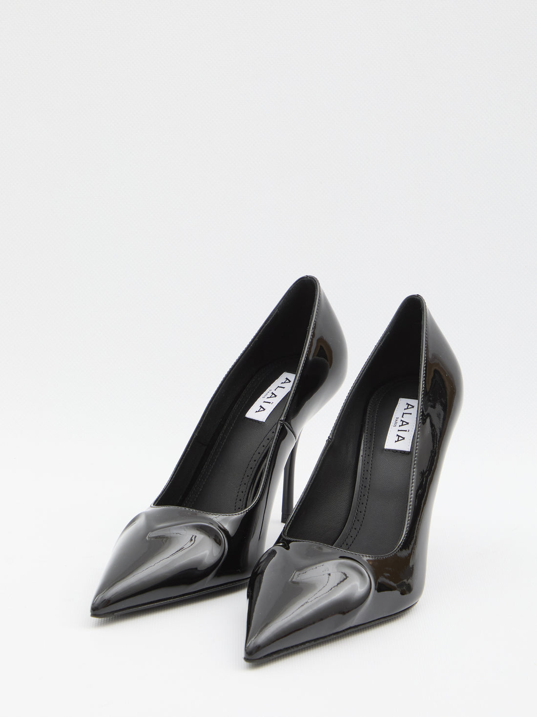 ALAIA 36 black patent pumps 