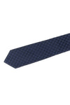 double g blue silk tie