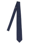 double g blue silk tie