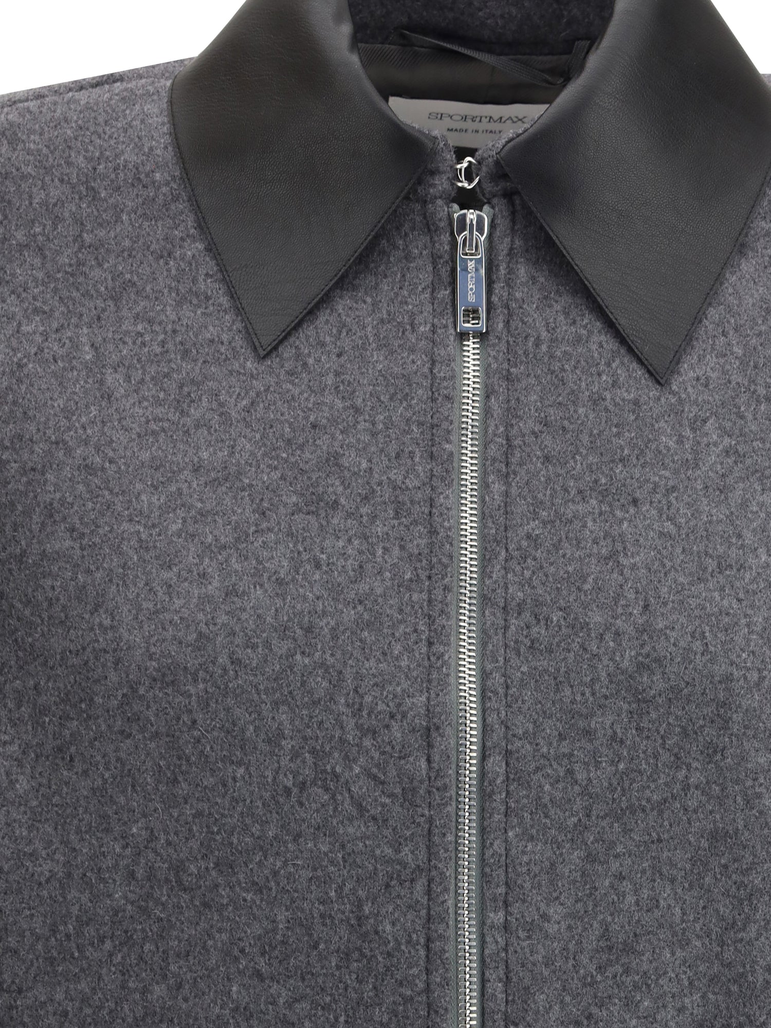 MAX MARA SPORTMAX 40 cropped vacuo jacket in virgin wool