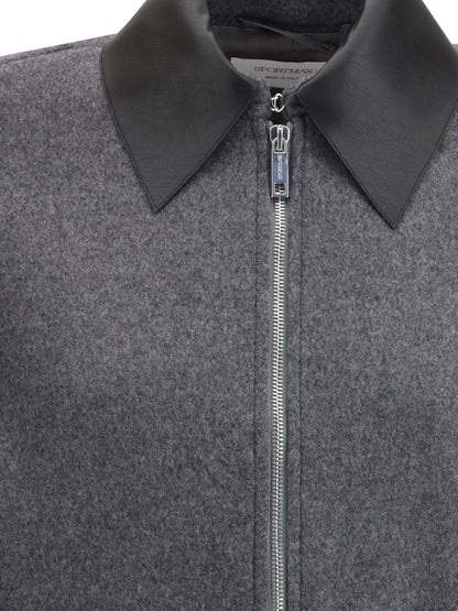 MAX MARA SPORTMAX 40 cropped vacuo jacket in virgin wool