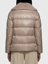 ultralight nylon and fur collar jacket