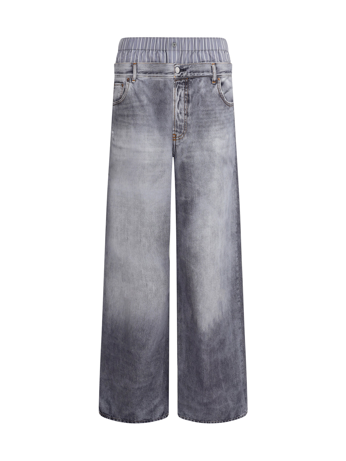 ACNE STUDIOS 38 denim print pants