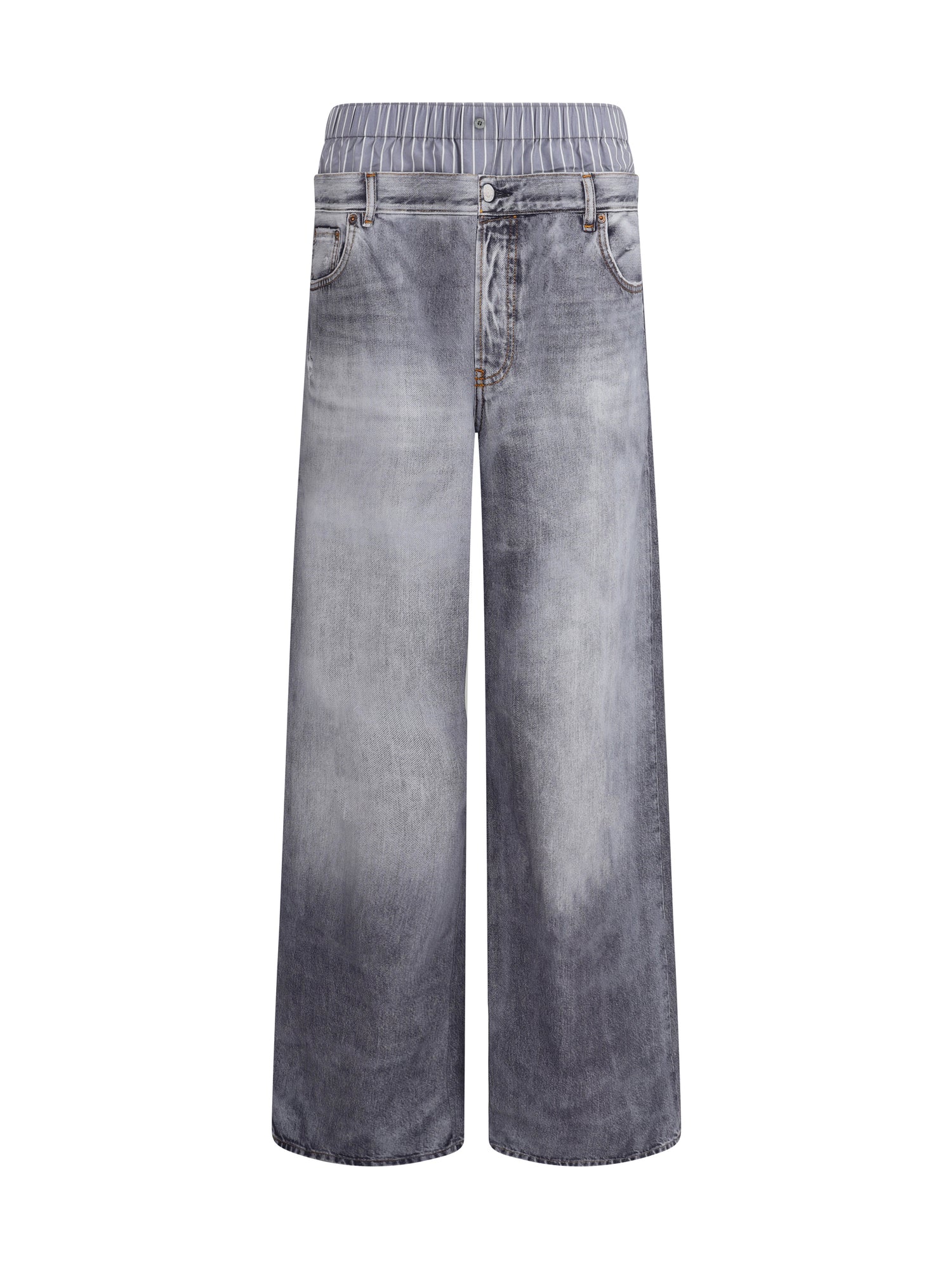 ACNE STUDIOS 38 denim print pants