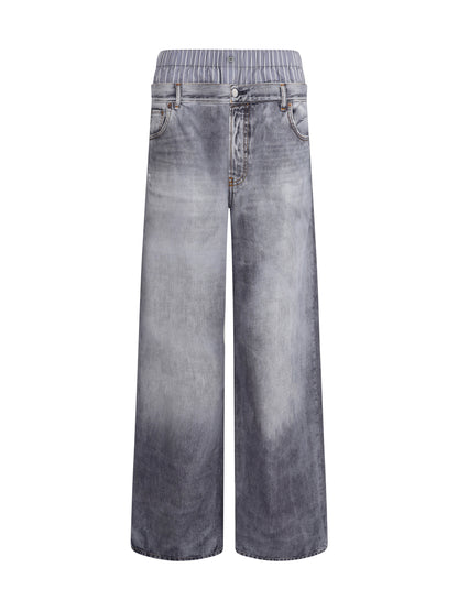 ACNE STUDIOS 38 denim print pants