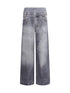 ACNE STUDIOS 38 denim print pants
