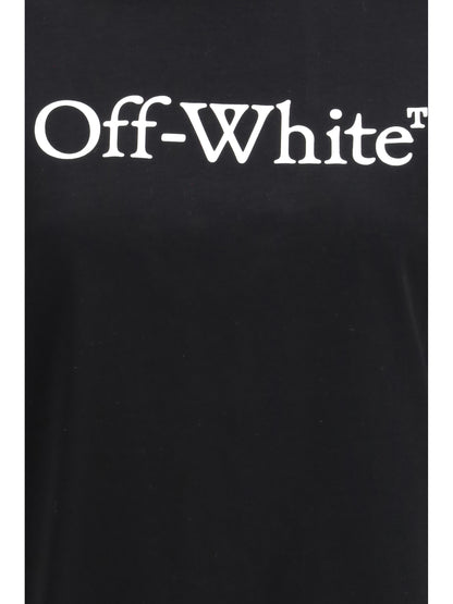 OFF-WHITE L big logo bookish t-shirt